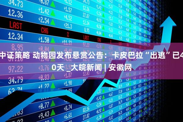 中证策略 动物园发布悬赏公告：卡皮巴拉“出逃”已40天 _大皖新闻 | 安徽网