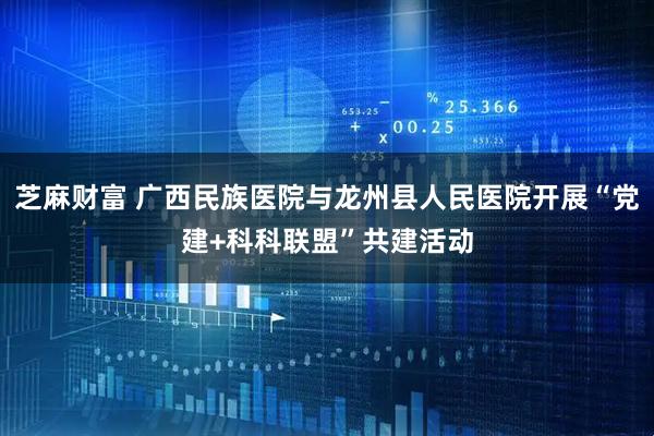 芝麻财富 广西民族医院与龙州县人民医院开展“党建+科科联盟”共建活动