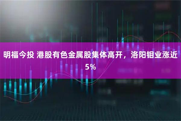 明福今投 港股有色金属股集体高开,洛阳钼业涨近5%